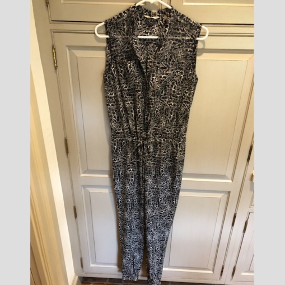 Rebecca Taylor Black and White Jumpsuit Size